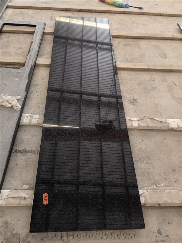 GOLDTOP OEM/ODM Angola Black Granite Countertop