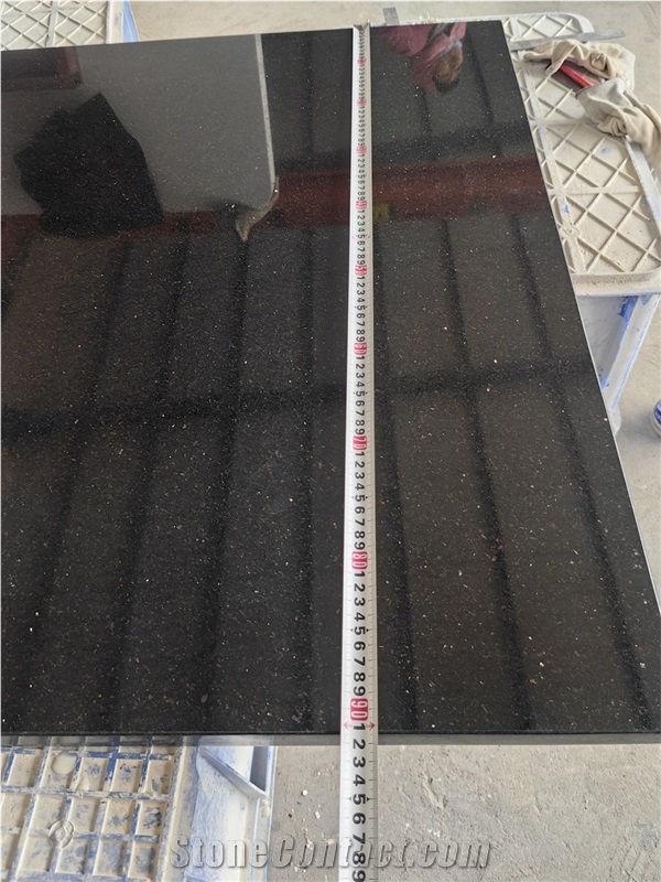GOLDTOP OEM/ODM Black Galaxy Granite Countertop