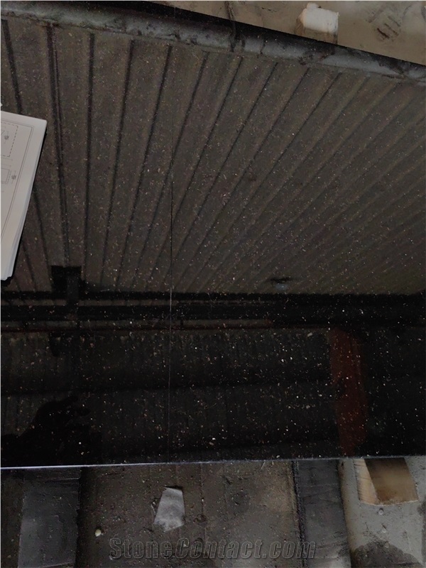 GOLDTOP OEM/ODM Black Galaxy Granite Countertop