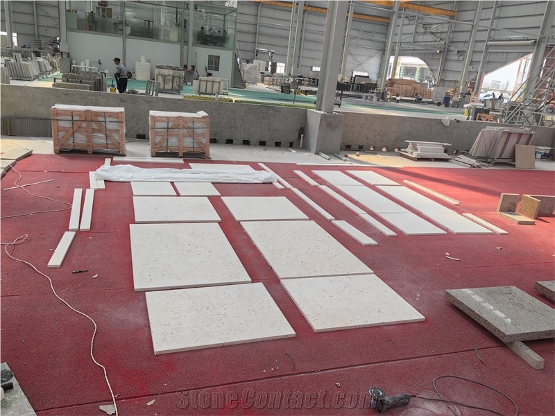 GOLDTOP OEM/ODM Flooring Tiles Ivory White Cheese Limestone