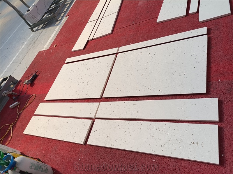 GOLDTOP OEM/ODM Flooring Tiles Ivory White Cheese Limestone
