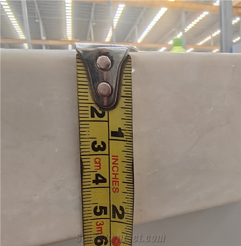New Sivec White Marble Bath Top