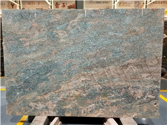 Pure Natural A+ Grade Quality Amazon Blue Quartzite Slabs