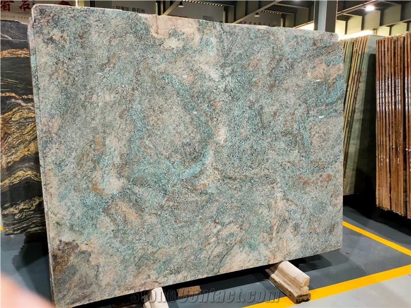 Pure Natural A+ Grade Quality Amazon Blue Quartzite Slabs