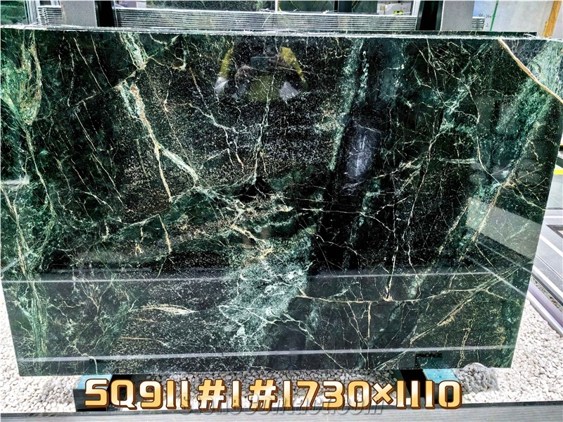 Villa Design Luxury Turqoise Premium Green Granite Slabs