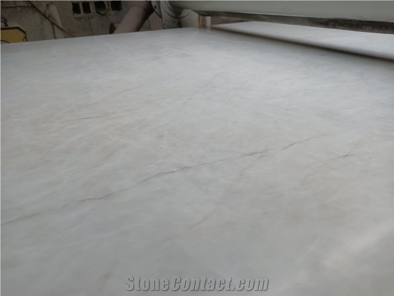 White Quartzite Bathroom Countertop