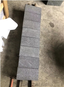 China G684 Bushhammer Black Granite Tiles
