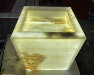 White Jade Onyx Wash Basins