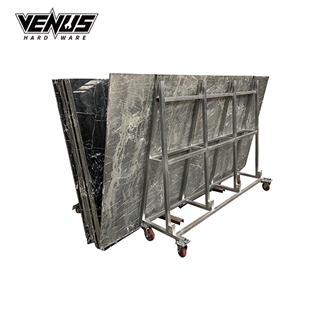 A Frame Slab Storage And Transport Cart With Wheel