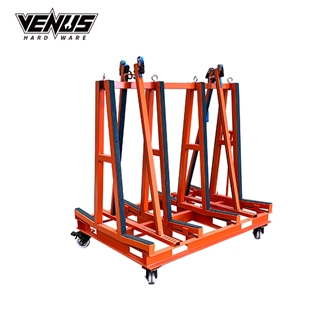 A Frame Slab Transport Cart Easy Move Storage Rack