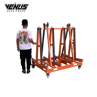 A Frame Slab Transport Cart Easy Move Storage Rack