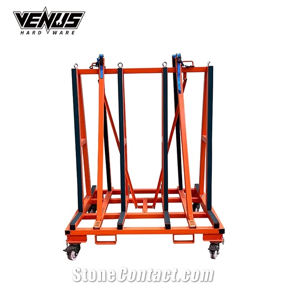 A Frame Slab Transport Cart Easy Move Storage Rack