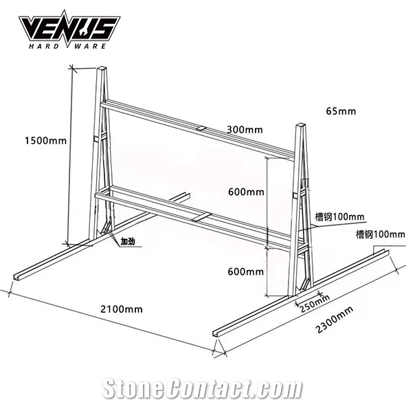 A Frame Storage Sample Stone Display Rack