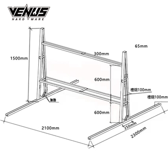 A Frame Storage Sample Stone Display Rack