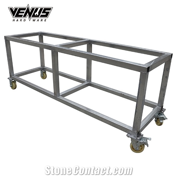 Countertop Fabrication Work Table With Tool Cabin