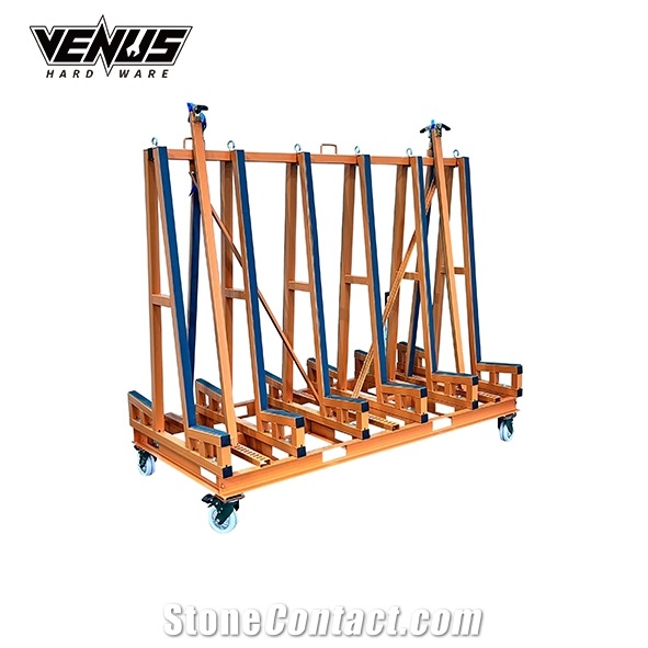 Forklift  Slab Transport Cart Display Rack