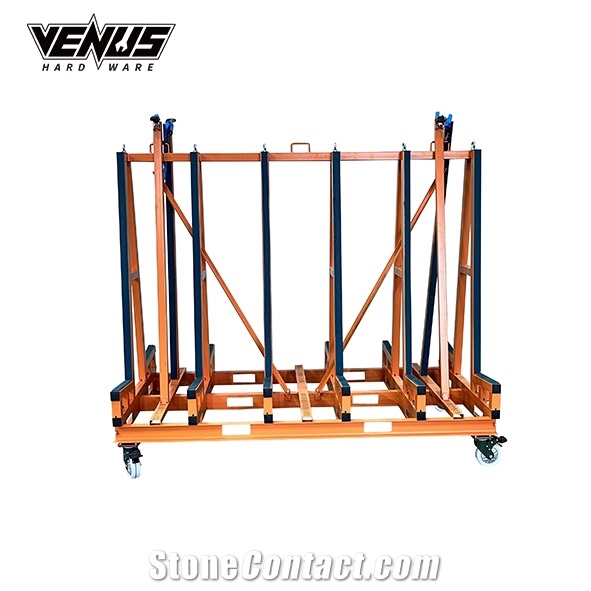 Forklift  Slab Transport Cart Display Rack