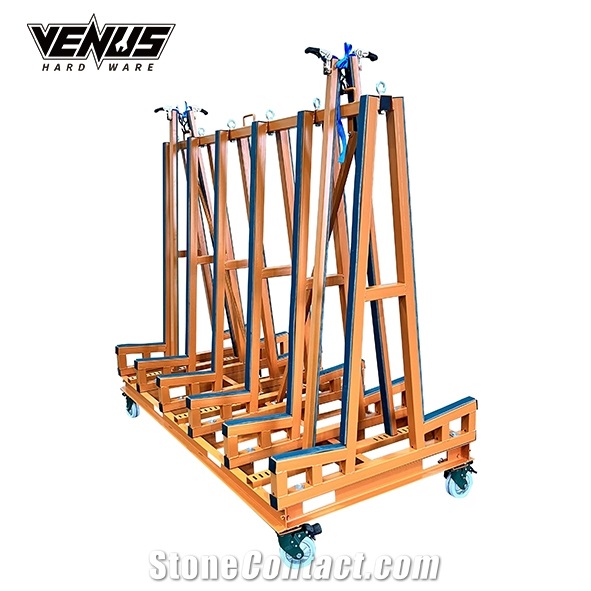 Forklift  Slab Transport Cart Display Rack