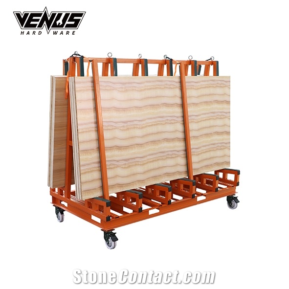 Forklift  Slab Transport Cart Display Rack