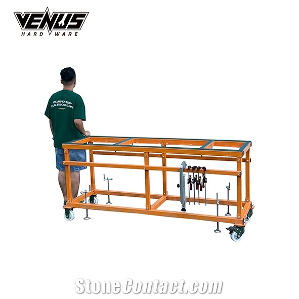 Granite Artificial Stone Countertop Fabrication Work Table