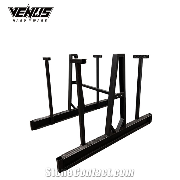 H Steel A-Frame Rack With Safety Pole Display Rack