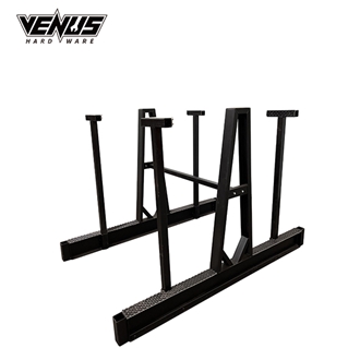 H Steel A-Frame Rack With Safety Pole Display Rack