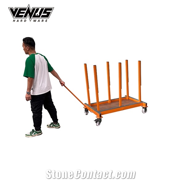 Marble Artificial Quartz Countertop Tile Transport Cart