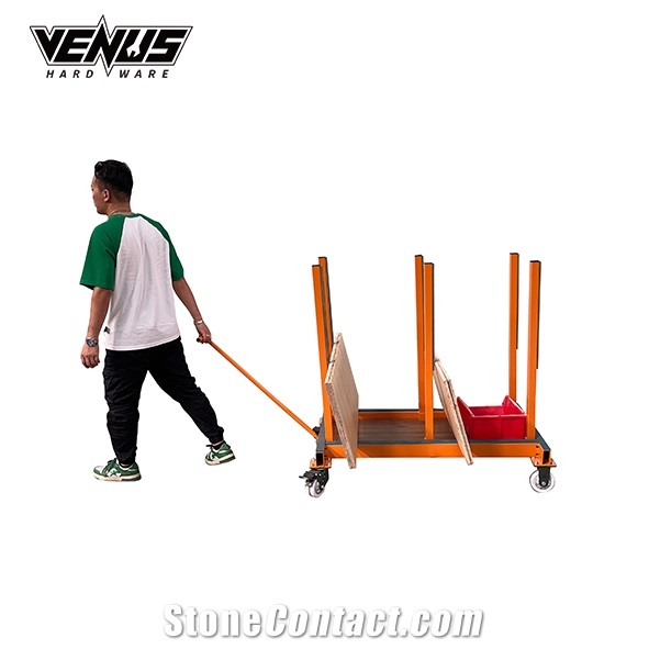 Marble Artificial Quartz Countertop Tile Transport Cart