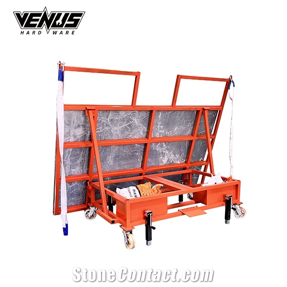 Marble Slab Heavy Duty Transport Cart Stone Trolley