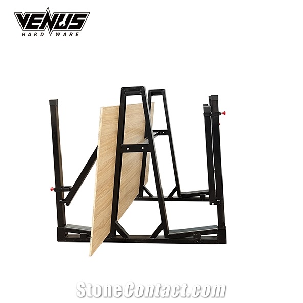 Slab Storage A-Frame Rack With Safety Pole
