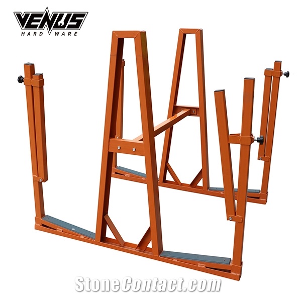Slab Storage A-Frame Rack With Safety Pole