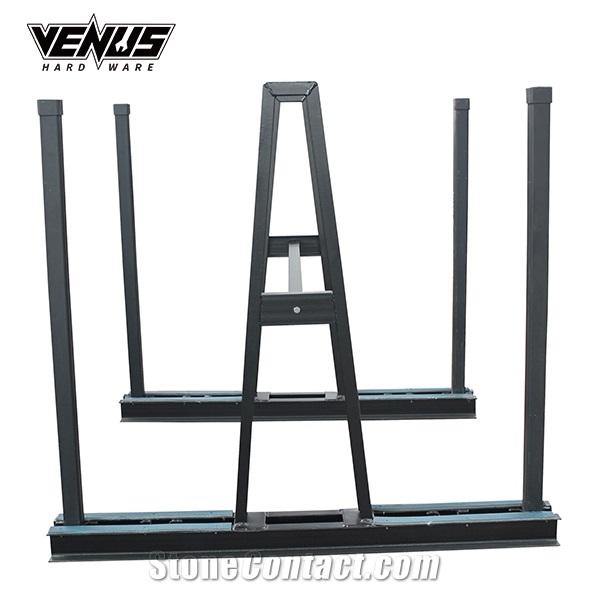 Slab Storage A-Frame Rack With Safety Pole
