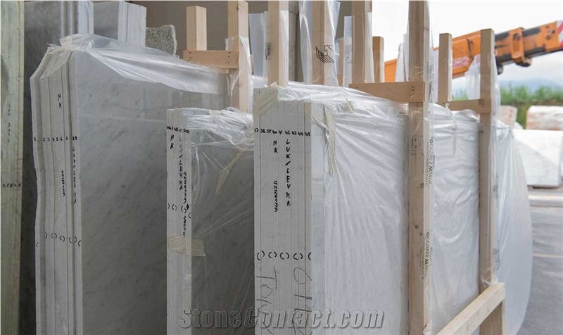Bianco Carrara Campanili Marble Polished Slabs Tiles