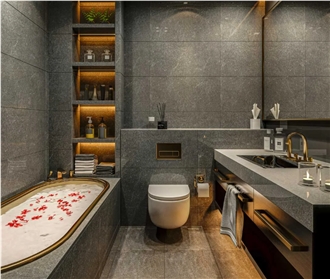 Bursa Black Basalt Tiles