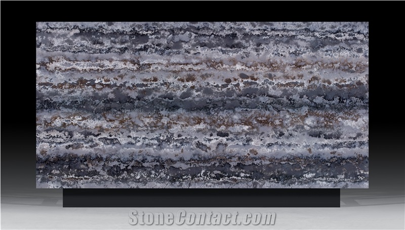 AQ026 - Grey Corten Quartz Slabs