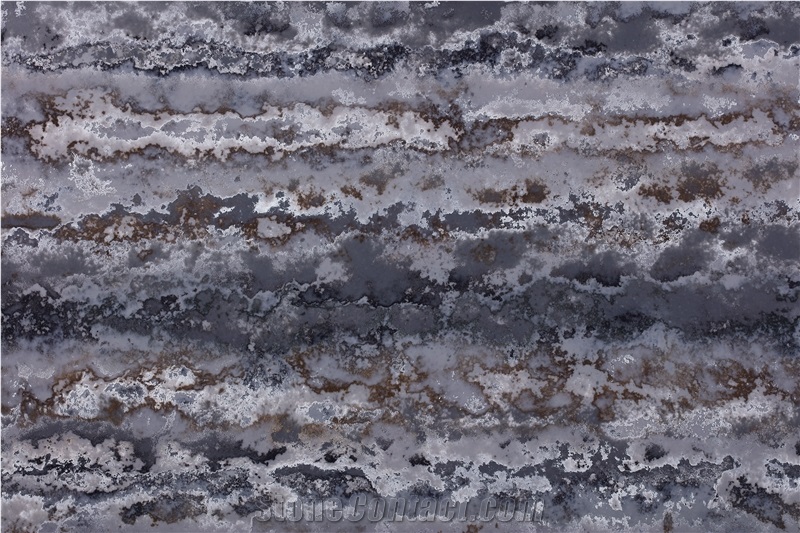 AQ026 - Grey Corten Quartz Slabs