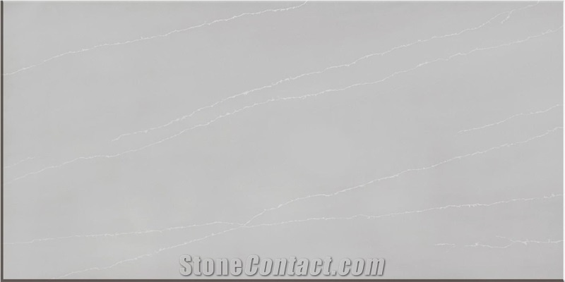 AQ1610 Athens Grey Thin Vein Quartz Slabs