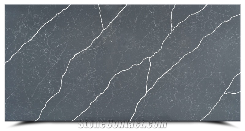 AQ6205 Calacatta Sorano Gray Quartz Slabs