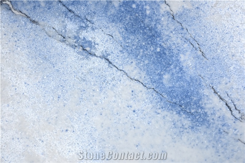 AQ86210 Calacatta Blue Quartz Slabs