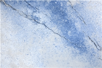 AQ86210 Calacatta Blue Quartz Slabs