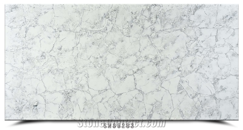 AQ86283 White Attica Quartz Slabs
