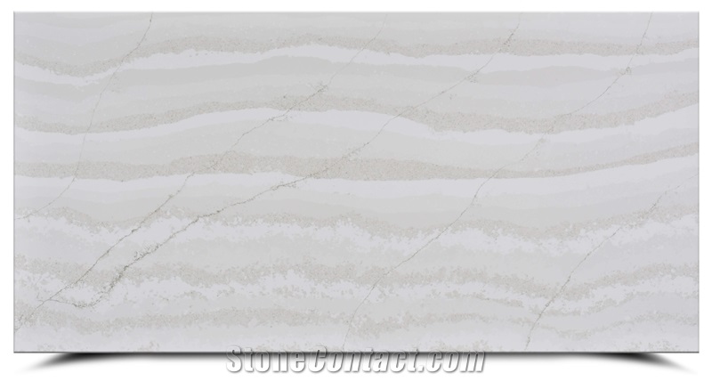 AQ8680 Calacatta Radiance Quartz Slabs