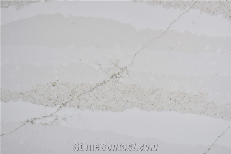 AQ8680 Calacatta Radiance Quartz Slabs