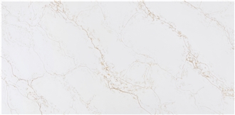 AQ9118 Samira Brown Quartz Slabs With Glod Vein