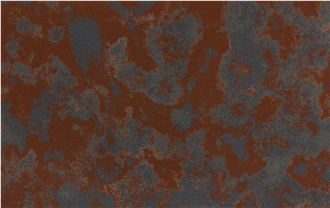 AQ9500 -  Rust Metal Grain Quartz Slabs