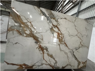 Ash Quartz - Calacatta Gold Artificial Quartz Slabs