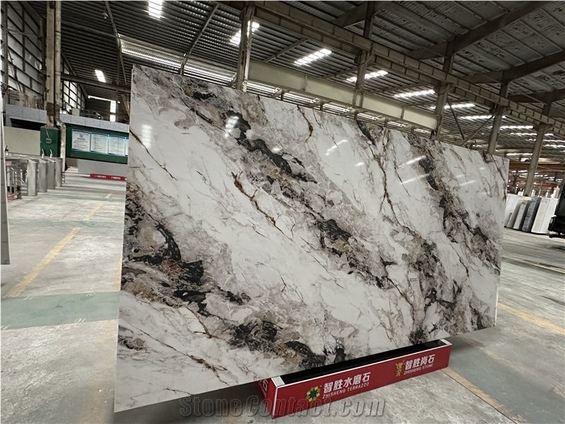 Ash Quartz - Marble Look Beautiful Polished Quartz Slabs