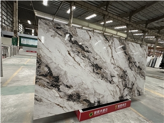 Ash Quartz - Marble Look Beautiful Polished Quartz Slabs