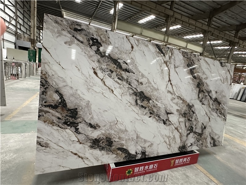Ash Quartz - Marble Look Beautiful Polished Quartz Slabs