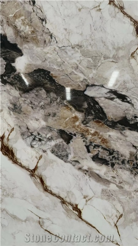 Ash Quartz - Marble Look Beautiful Polished Quartz Slabs